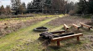 The property includes many acres of open land.