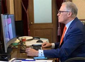 Gov. Jay Inslee explains how the state has dealt with COVID-19 over the two years. Courtesy photo