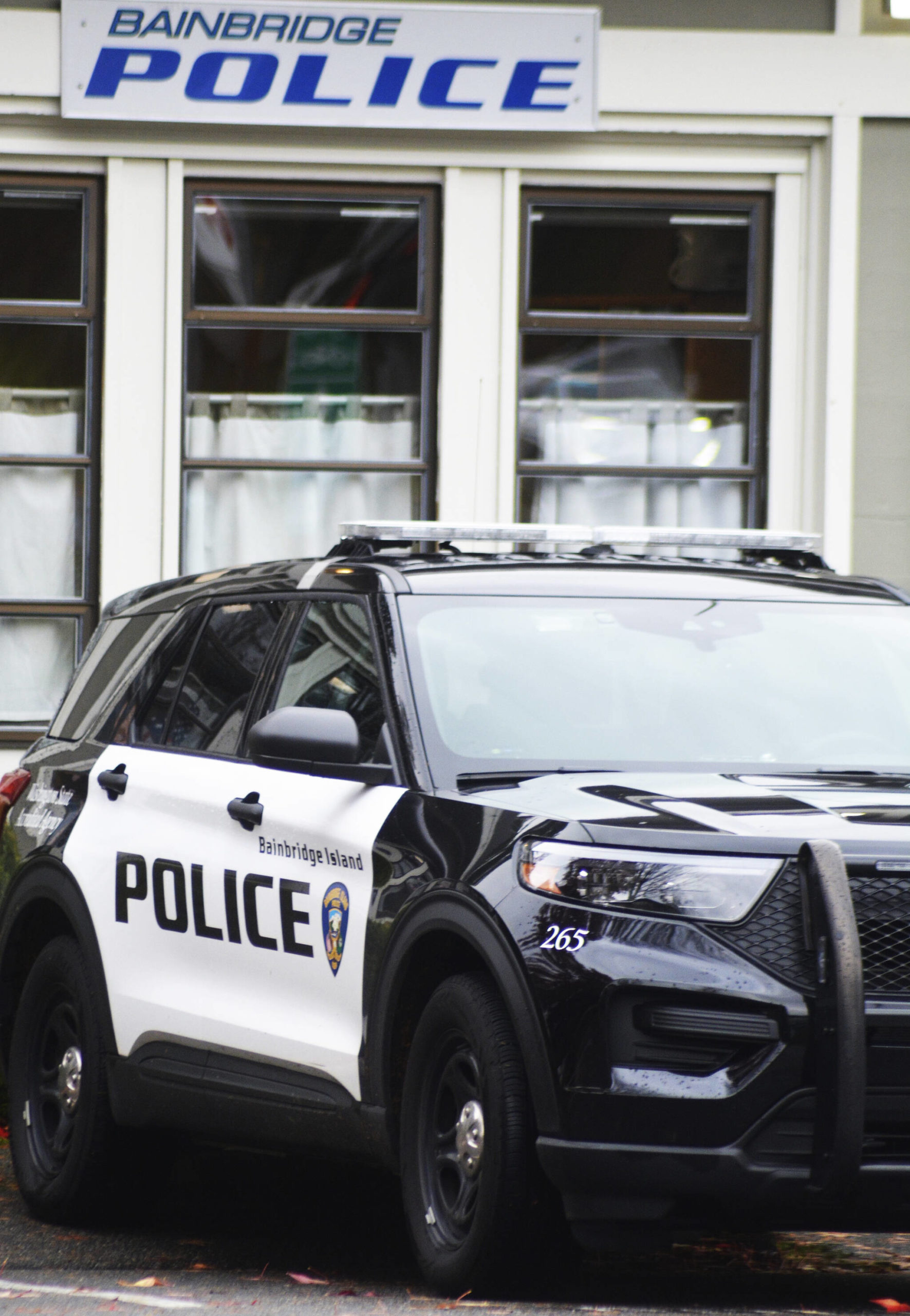 The current police station is one possible site of three being looked at for a combined future police-court facility on Bainbridge. Steve Powell/File photo