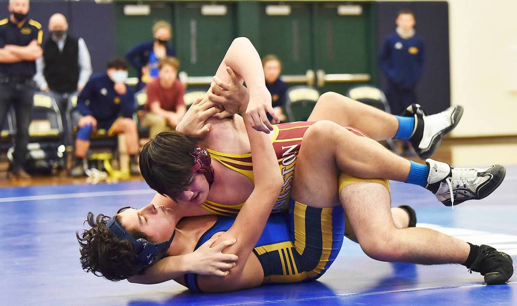 Tyler Dodge of Bainbridge lost to Jace Brady of Kingston.