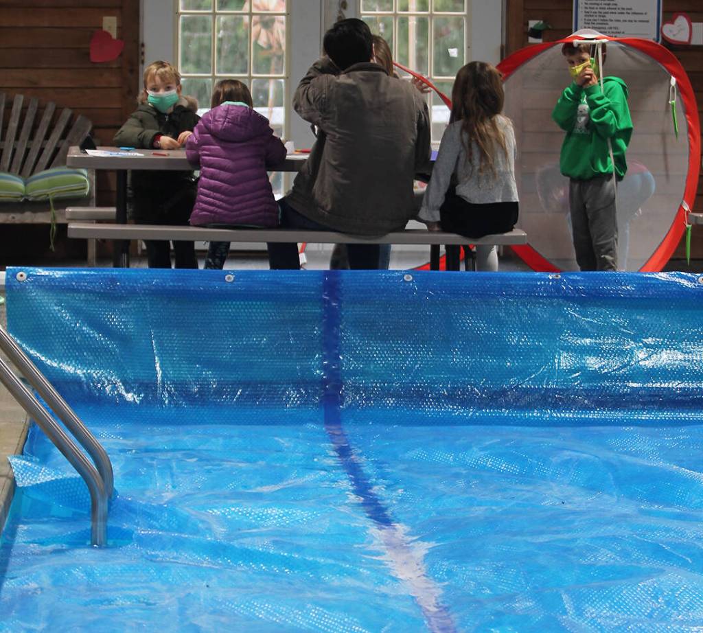 The indoor pool is shut down for renovations now, but will be ready by summer.