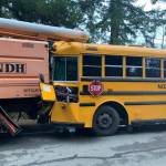 The scene of the collision. Courtesy Photos