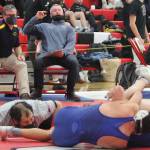 Likewise Quentin Ikuse won his first-round match but was pinned in this second-route battle. Steve Powell/Bainbridge Island Review