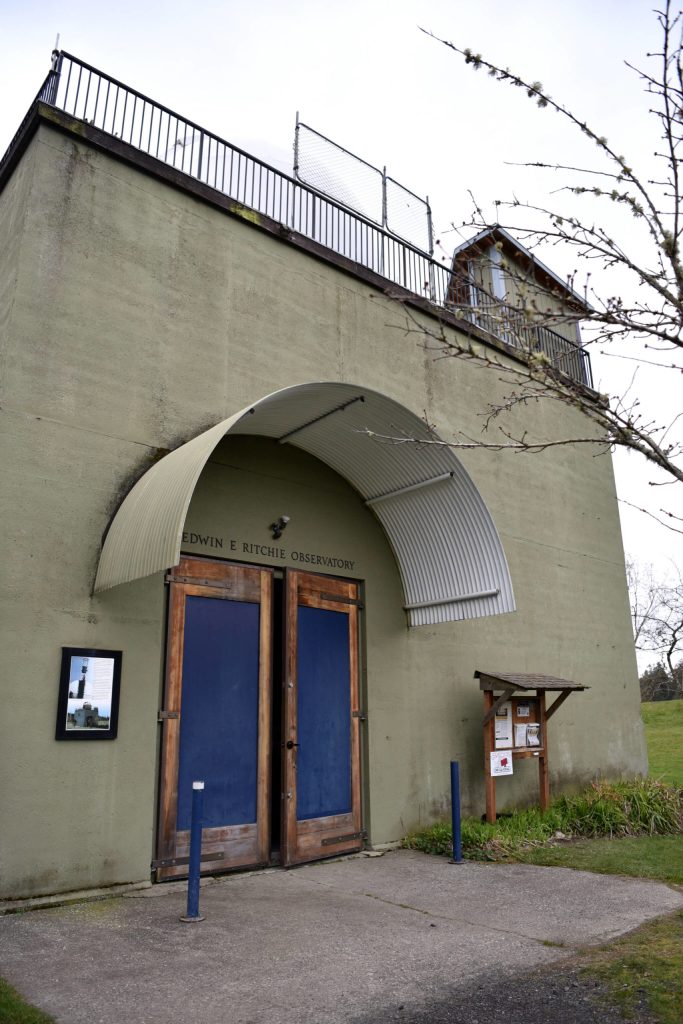 The Edward E. Ritchie Observatory located at Battle Point Park.