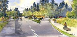 Sportsman Club and New Brooklyn roads intersection. Courtesy illustration
