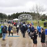 Pickleball players and enthusiasts attended festivities at Battle Point Park to celebrate the sport.