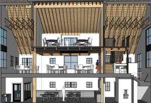 Rendition of potential Hyla High School remodel. Courtesy image