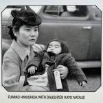The famous photo of 13-month-old Natalie Hayashida Ong held by her mother, Fumiko Hayashida, taken by a Seattle Post-Intelligencer photographer on March 30, 1942, at Eagledale ferry dock.