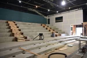 Nancy Treder / Bainbridge Island Review
Construction of the theater seating area includes innovated HVAC ducts that greatly improve the air quality.