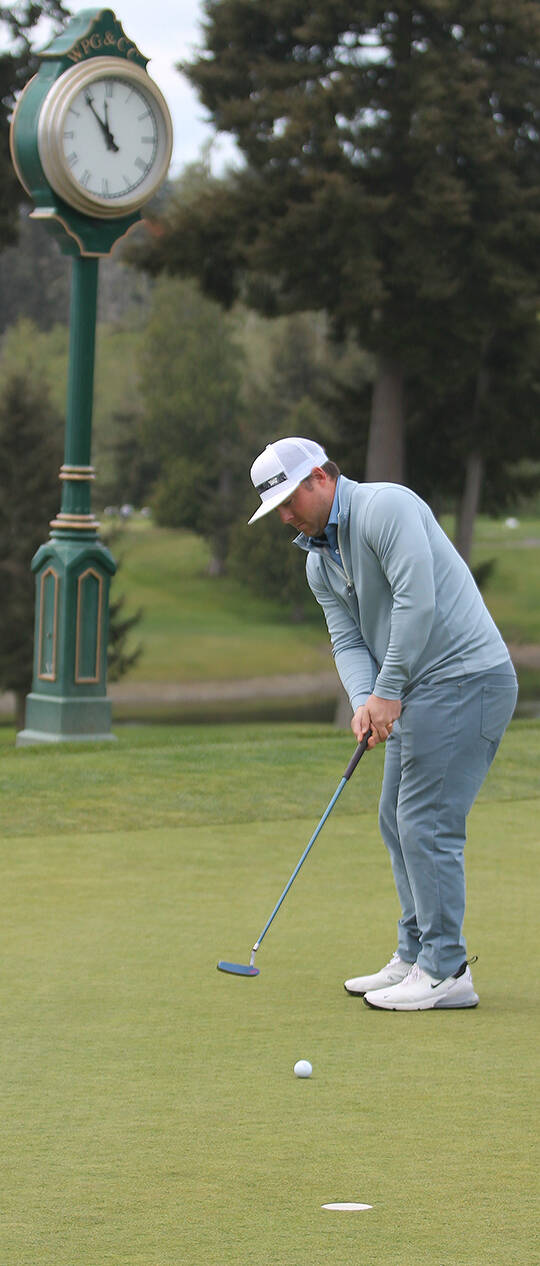 Steve Powell/Bainbridge Island Review
After years of trying, its Austin Hurts time to show what he can do at the pro golf tournament level.