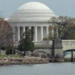 The Jefferson Memorial, taken from the boat ride on the Potomac River.