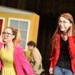 Nancy Treder/Bainbridge Island Review Photos
Addie Beermann and Lyra Cromwell in the roles of Ramona and Beezus Quimby in the BHS production by Beverly Cleary.