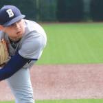 Bainbridge pitcher lefty Zach Duffy follows through on a throw.