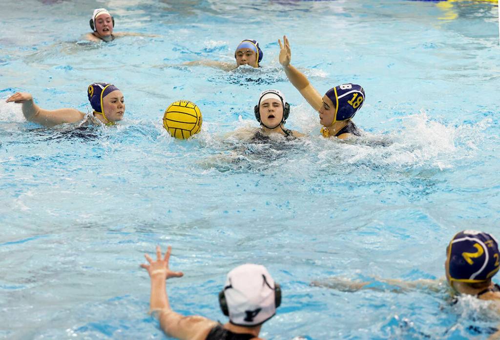 The Bainbridge defense played tough in a 13-5 win over Peninsula. Robert Frank/Courtesy Photo