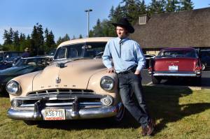 Kaden Amaden shows his 1951 Dodge Coronet at the BI Classic Car Cruise-In held at the Bainbridge First Baptist Church May 31. Nancy Treder/Bainbridge Review photos