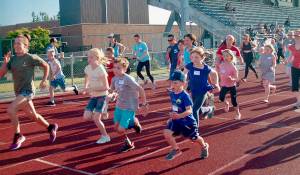 Everyone can participate in the All-Comers Track Meets, a 20-year tradition on Bainbridge Island. Courtesy Photo