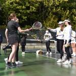 BHS girls tennis team prepares for a match.