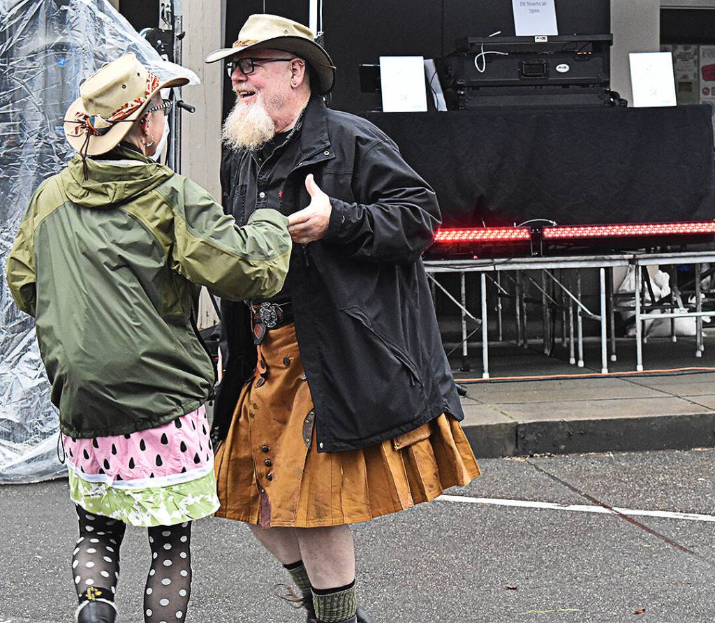 A couple took over the dance floor at Bainbridge Island's Street Dance on July 3.
