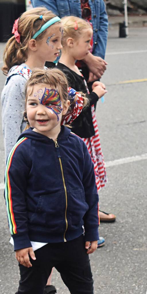 Children had the opportunity to get their faces painted during the July 4 Street Fair.