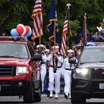 The Bainbridge police and fire department headlined the July 4 parade.