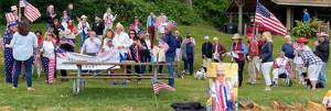 Sandspit July 4th participants gather at Fay Bainbridge Park to sing patriotic songs. Courtesy Photos