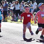 The kids in the 100 meters are as determined as any Olympic athlete.