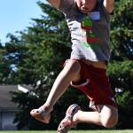 Some of the athletes in the long jump also jumped pretty high.
