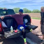 Team body mechanic Yoshua Kohrs kept Nance running when he was struggling with tendonitis and other injuries sustained while running 10-12 hours a day.