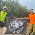 Brian Harmon and his partner Asbjorn Ozzy Larsen finished third in the kayak division and fifth place overall.