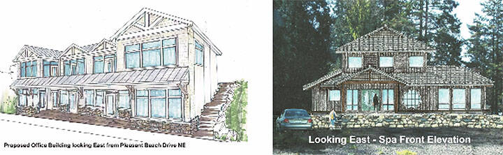 Courtesy Image
What the office building and spa would look like.