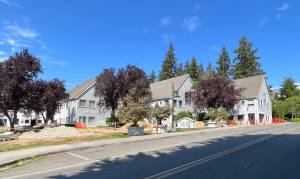 Nancy Treder/Bainbridge Island Review
Hyla High School is currently under construction on Erickson Avenue.