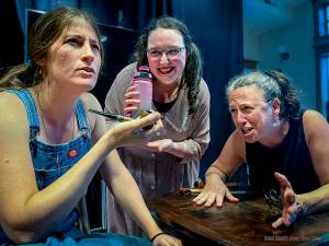 Josi Twigt, Emma Bosch and Sabrina Fiander in “Nacirema’s Revenge." Courtesy Photos