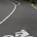 A bike trail on both sides of Eagle Harbor Drive is separated for the most part from the road, which bicyclists wanted for safety. What they don't like is the path isn't connected to anything, on both ends of it.