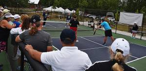40 campers took part in Rob Davidsons RISE Pickleball Camp at Battle Point Park. Nicholas Zeller-Singh/Bainbridge Island Review Photos