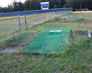 Courtesy Photo
The bullpen, where pitchers warm up before going into a game, is just one of many areas of the baseball field in disrepair.