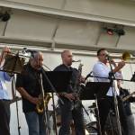 The Backstreet Jellyroll band plays Van Morrison tunes at Battle Point Park.
