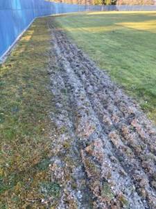 Critics say the warning track at the BHS baseball field doesnt give players much of a warning. Courtesy Photo