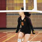 Outside hitter Grace Mosco shined as Kingstons top offensive weapon in the season opener. Nicholas Zeller-Singh/Kitsap News Group Photos