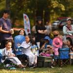 Crowds gather for the festival.