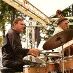 The Jenny Davis Jazz Quintet performs at the festival.