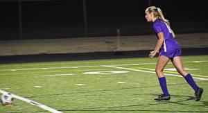 North Kitsaps Sophia Loverich started the penalty kicks between the two squads. Nicholas Zeller-Singh/Kitsap News Group Photos