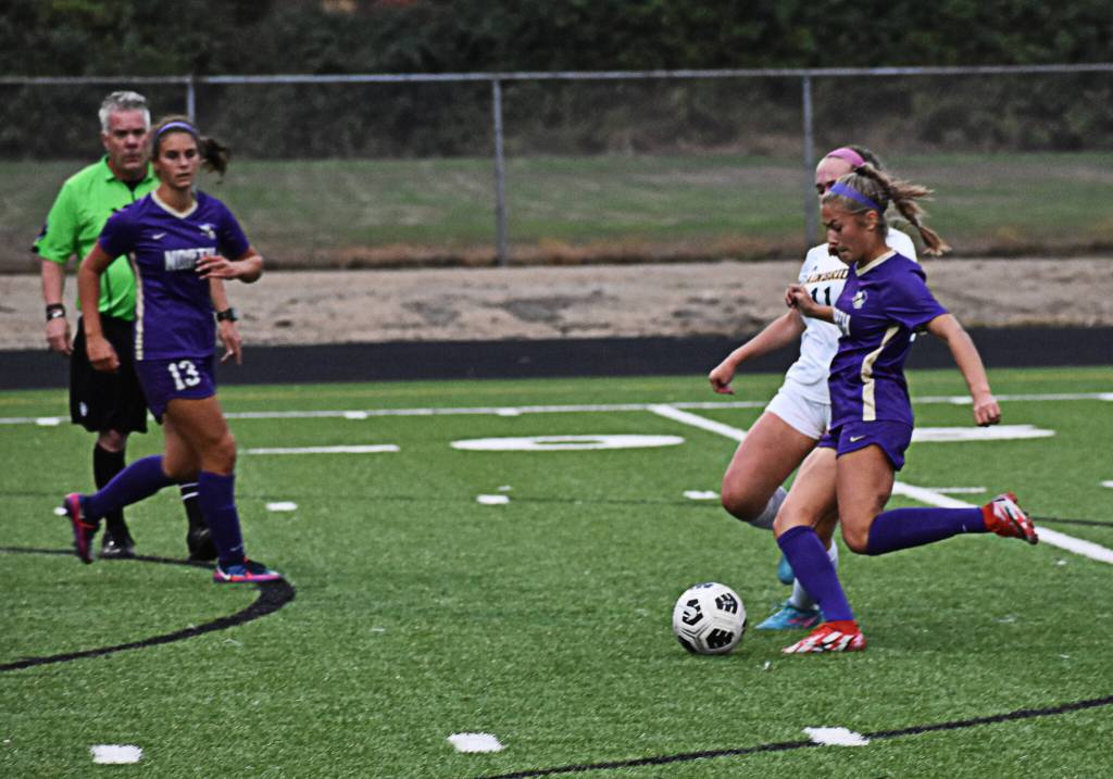 Evelyn Beers created multiple chances for North Kitsap, including putting one in the back of the net.