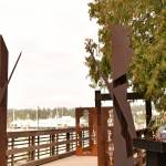 Bainbridge Island Councilmember Clarence Moriwaki speaks at the dedication.