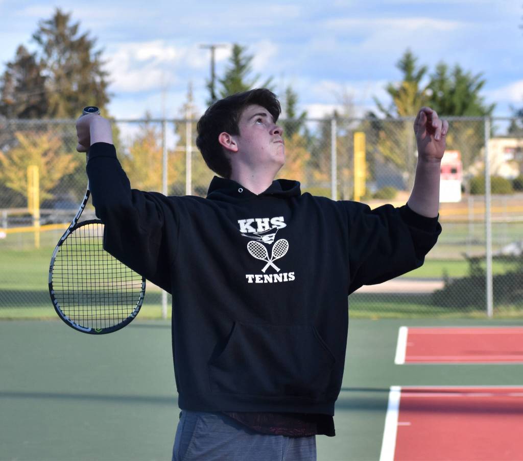 Caen Kirkpatrick served several aces that led to Kingstons lone victory.