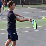 Bainbridges Brogan Rice swept his opponent 6-0, 6-0. Nicholas Zeller-Singh/Kitsap News Group Photos