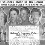 Bob Olsen was named to the 1948 State All-Star squad after scoring 15 points with 11 rebounds in the State B title game over Kalama.