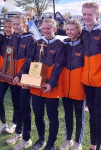 Central Kitsaps girls cross country team won the 3A state championship. Photo Courtesy Central Kitsap School District