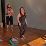 Hanging out at the studio. Courtesy Photos