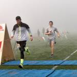 Ultramarathoner Greg Nance was the first to cross the finish line for the 3K run closely followed by Bainbridge High School sophomore Ben Fleming.