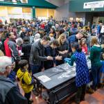 Guests wait their turn to make mochi to eat and welcome the New Year. Jim Reitz Courtesy Photos